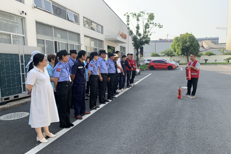 “消防进园区平安护航迎亚运-杭州未来尊龙凯时-人生就是博鸿雁园区消防安全活动